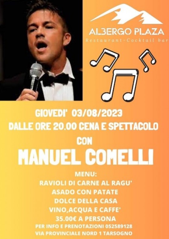 Manuel Comelli - Show con cena